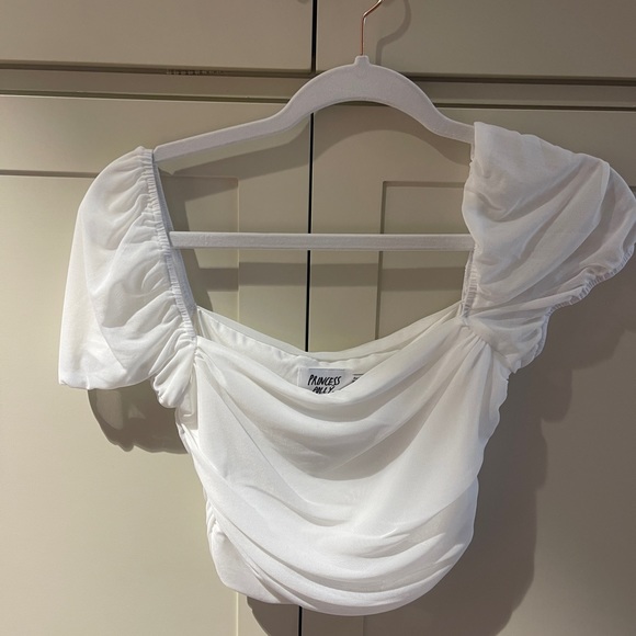 Princess Polly City Lights Crop Top White - Picture 3 of 4
